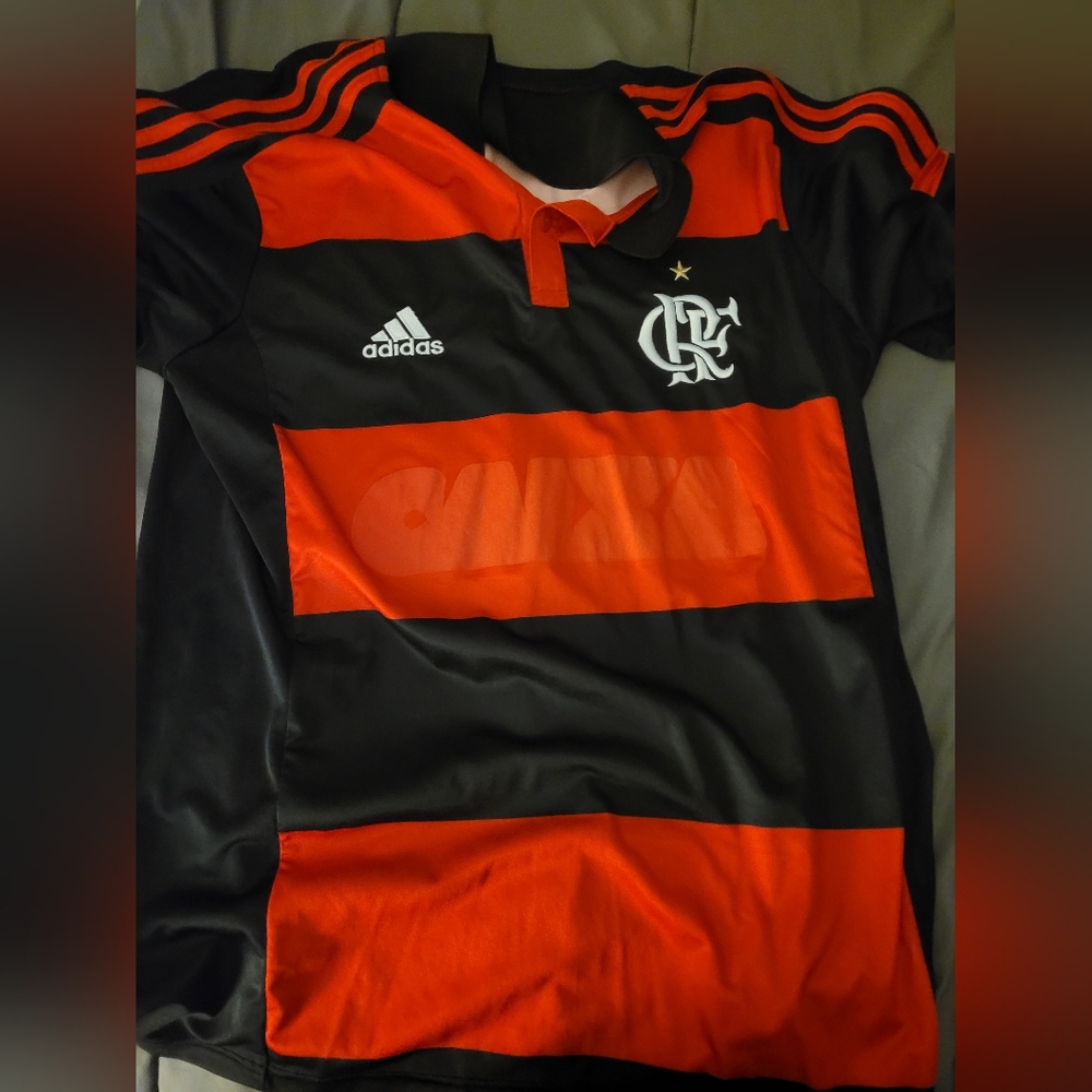 2014 Flamengo red and black jersey